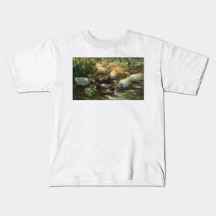 Ducks on a Pond by Alexander Koester Kids T-Shirt